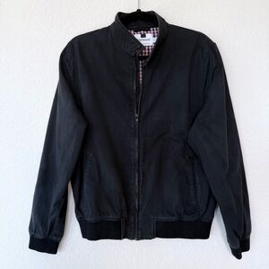 TOPMAN Men’s Harrington Black Bomber Quilted Jacket Sz US Medium